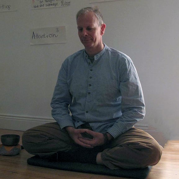 Man meditating