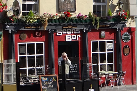 Entrance of Sean's Bar, Ireland's Oldest Bar
